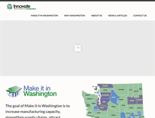 Tablet Screenshot of innovatewashington.org